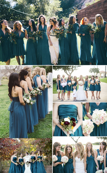 Most Incredible Teal Bridesmaid Dresses You Must See