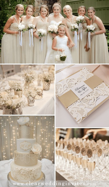 ivory and champagne Glitter Touches to Create the Perfect 2024 Wedding